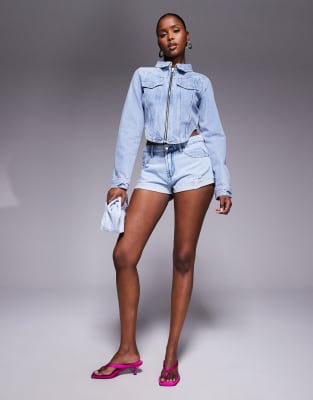 RIVER ISLAND LONG SLEEVE CORSET JACKET 