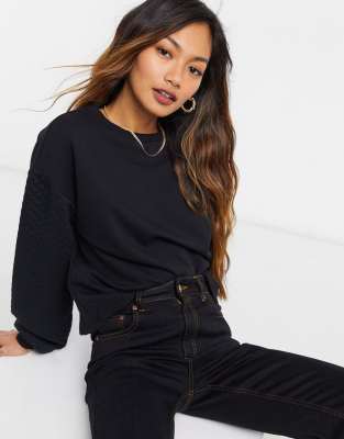 asos black hoodie womens