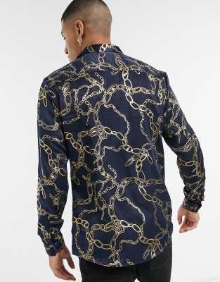 chain print shirt river island