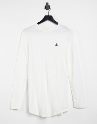 River Island Long Sleeve T Shirt In White Faoswalim