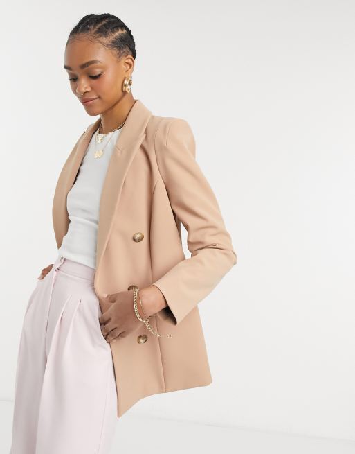 Camel 2025 longline blazer