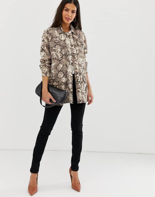 River island hot sale snakeskin blazer