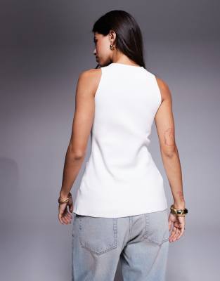 RIVER ISLAND LONGLINE KNIT VEST 