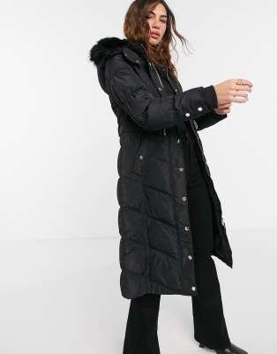 river island longline coat