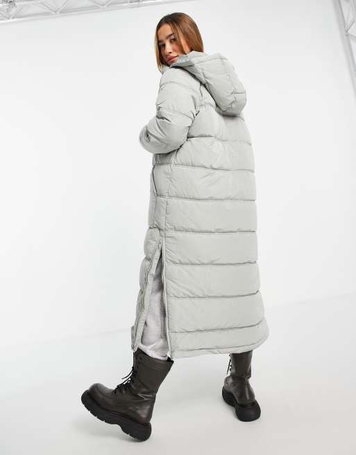 Grey longline 2025 padded coat