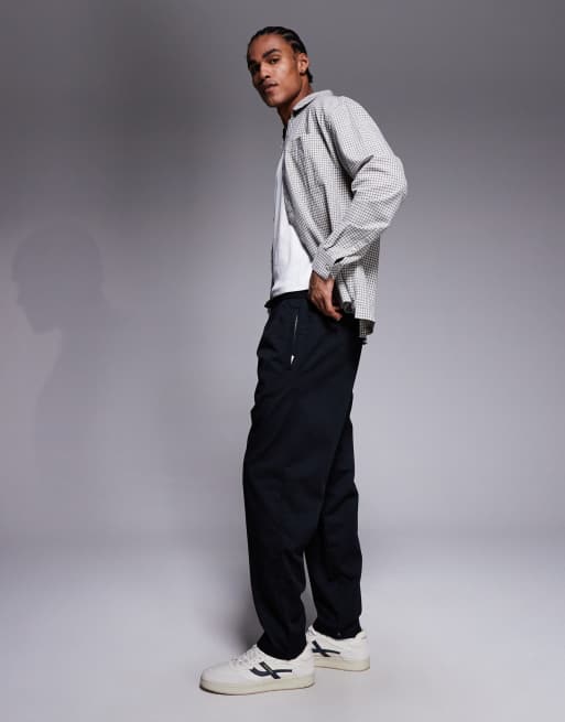 River Island loose fit elasticated pull on pants in black, 3 of 5