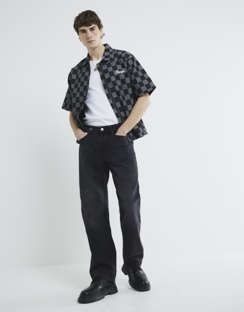 River Island Loose fit jeans in black - view 1