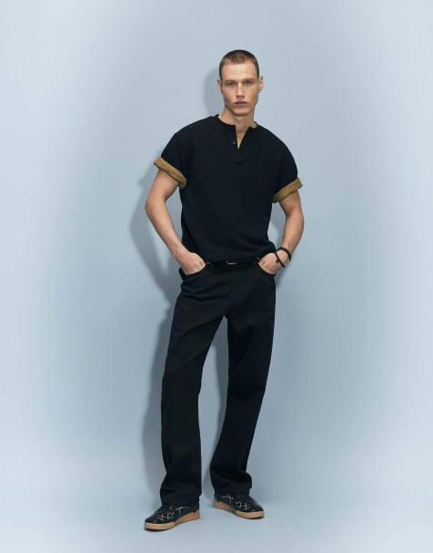 River Island Loose fit jeans in black - view 1
