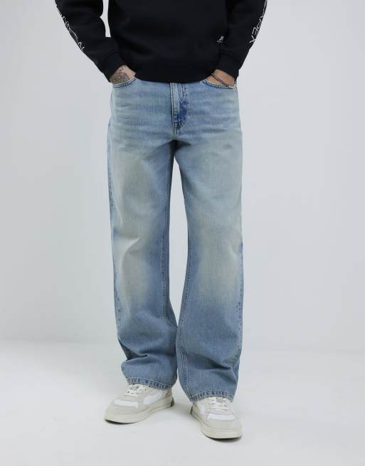 River Island Loose fit jeans in blue - light, 3 of 4
