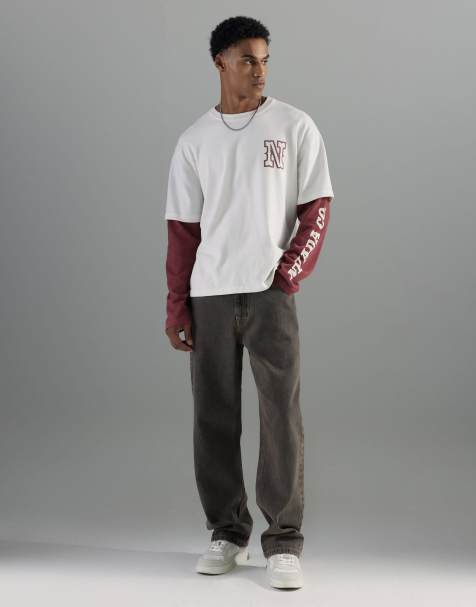 River Island Loose fit jeans in brown - view 1