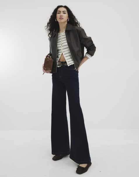 River Island -loose fit jeans in denim - dark - view 1