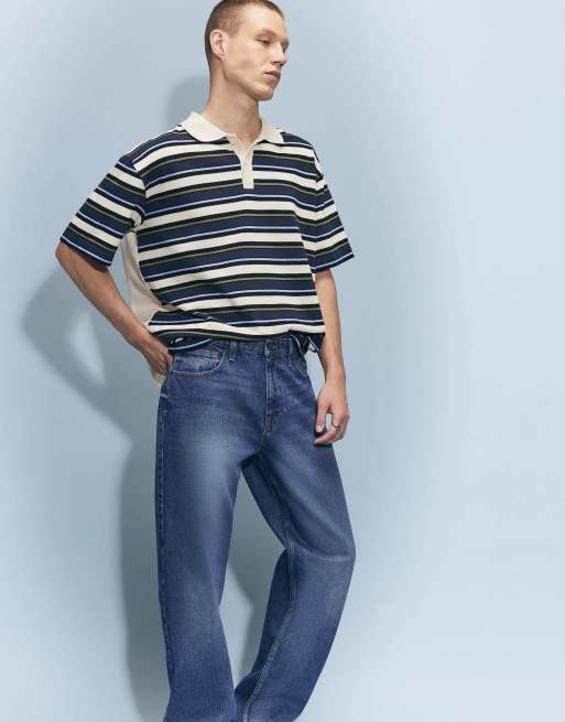 River Island Loose fit jeans in denim - dark, 3 of 4