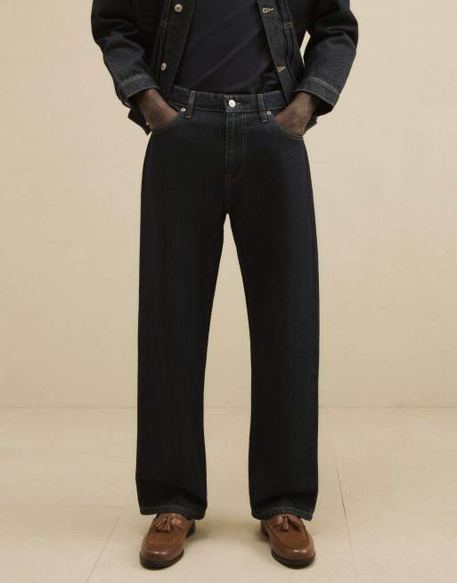 River Island Loose fit jeans in denim - dark, 3 of 4