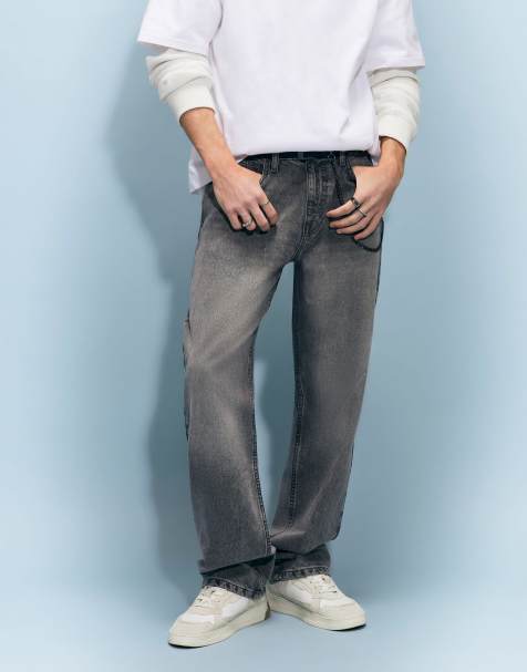 River Island Loose fit jeans in grey - view 1