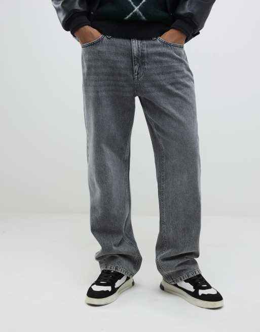 River Island Loose fit jeans in grey, 2 of 4