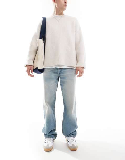 River Island loose fit jeans in light blue - view 1