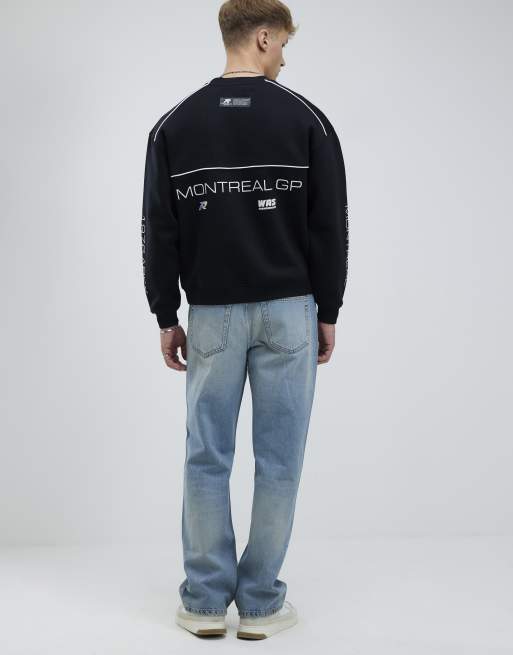 River Island loose fit jeans in light blue, 4 of 4