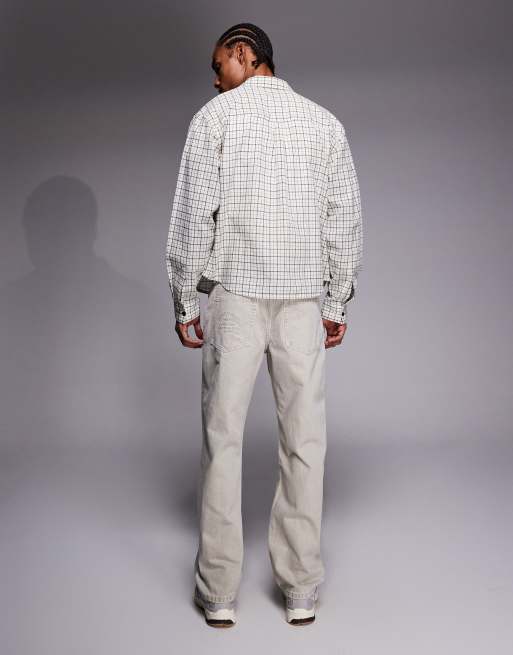 River Island loose fit jeans in light stone, 2 of 5
