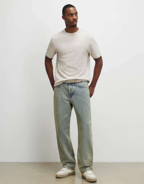 River Island Loose fit jeans in stone - view 1