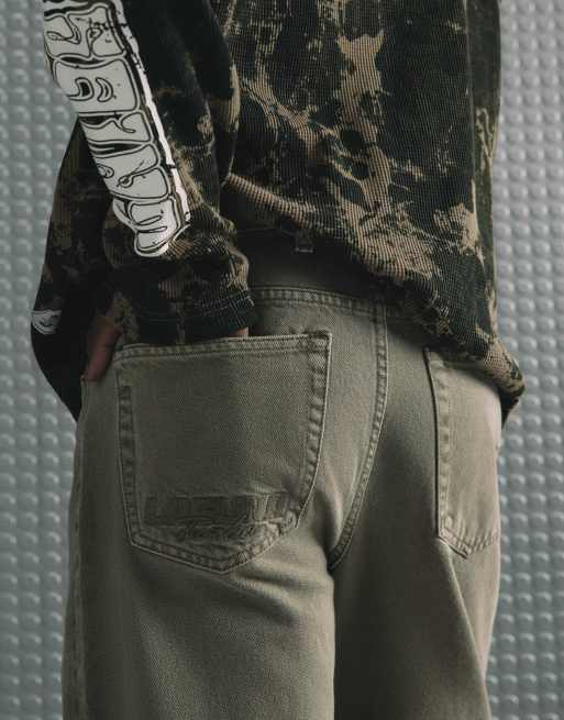 River Island Loose fit jeans in stone, 2 of 4