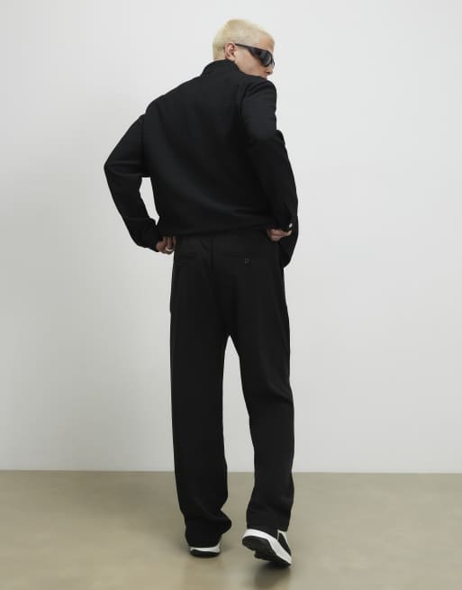 River Island Loose fit trousers in black, 2 of 4