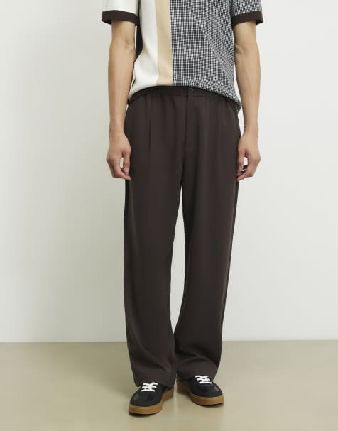 River Island Loose fit trousers in brown - dark - view 1