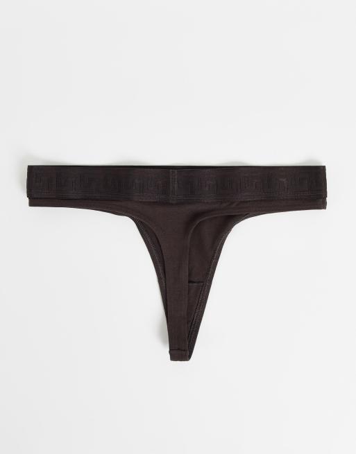 River Island - Lot de 3 strings ton sur ton d'ensemble - Marron, 4 de 4