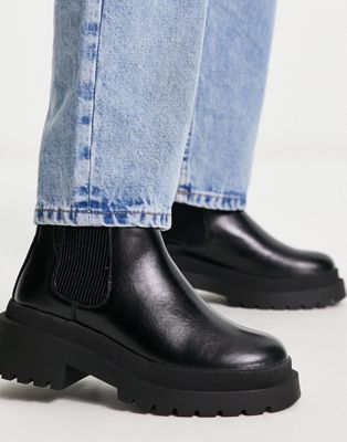 River Island low ankle chelsea boot in black | ASOS