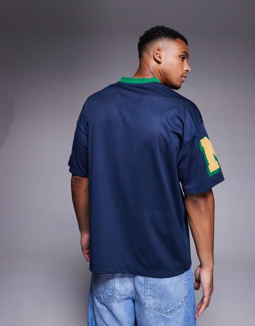 River Island lucky 95 jersey in navy