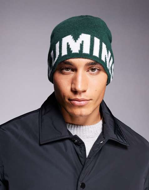 River Island Luminis beanie in green - view 1