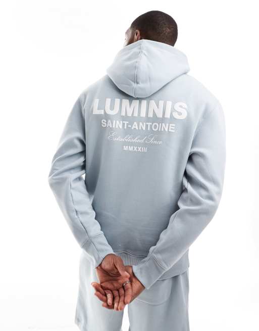 River Island luminis hoodie co ord in light blue