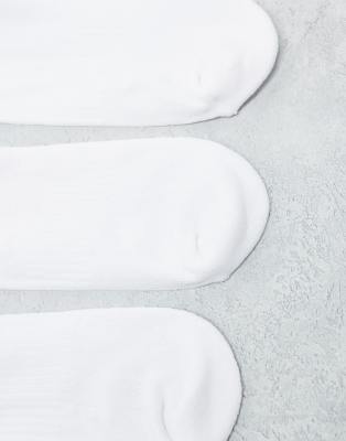 River Island Luminis Script Tube Socks In White