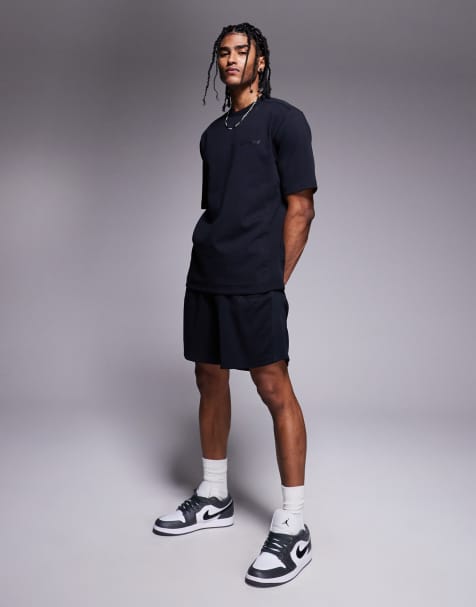 River Island luminis shorts in black - part of a set - view 1