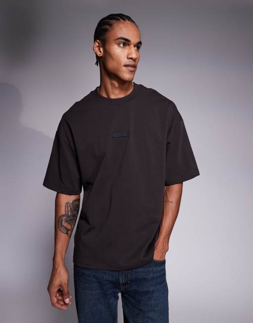 River Island Luminis Studios back print oversized t-shirt in brown, 3 of 5
