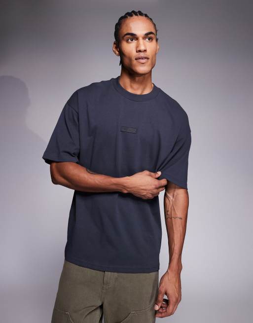 River Island Luminis Studios back print oversized t-shirt in dark grey, 3 of 5