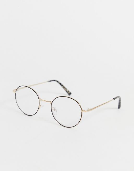 River Island Lunettes rondes transparentes Dor ASOS