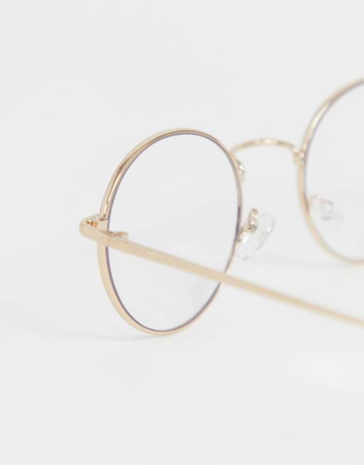 River Island Lunettes rondes transparentes Dor ASOS