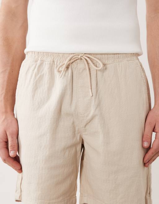 River Island - Lysbeige cargoshorts, 4 af 5