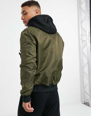 khaki bomber jacket asos