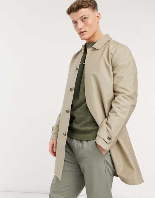 River Island mac in stone | ASOS