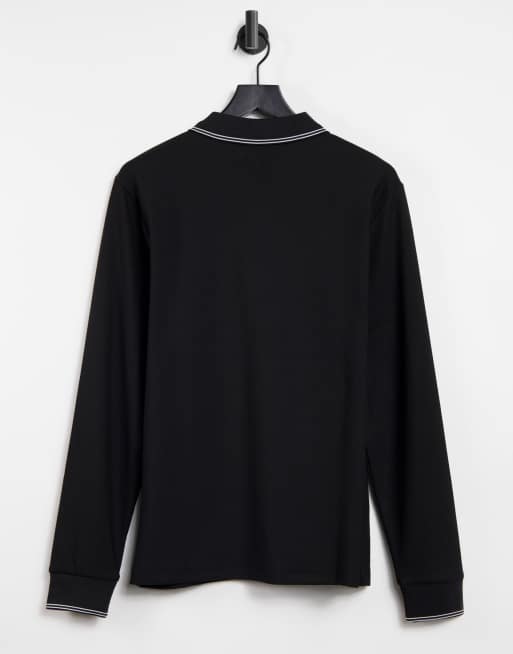 River Island - Maison - Smal t-shirt med lange ærmer i sort, 2 af 4