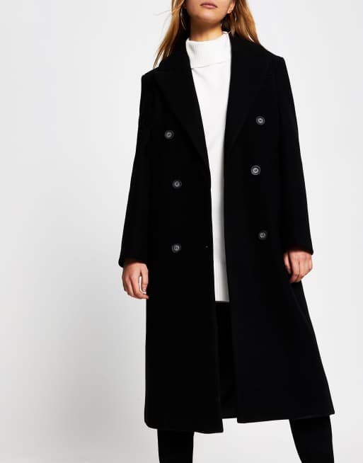 manteau simple noir femme