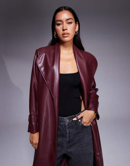Veste Simili Cuir River Island Taille 8 - Noir - Occasion Très Bon État - Style Moto