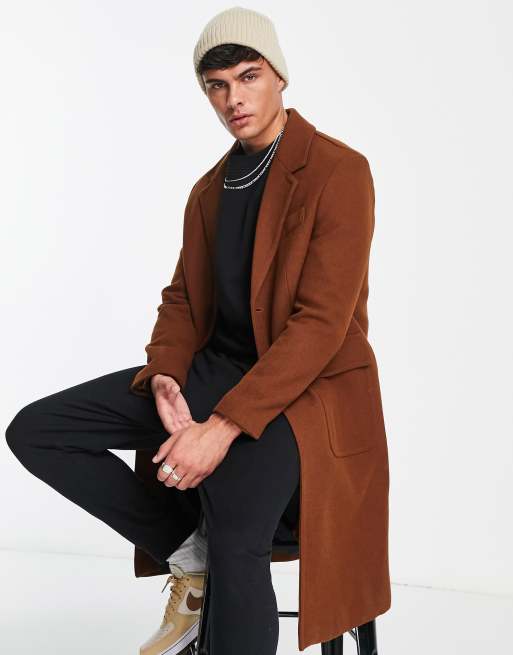 manteau rouille homme