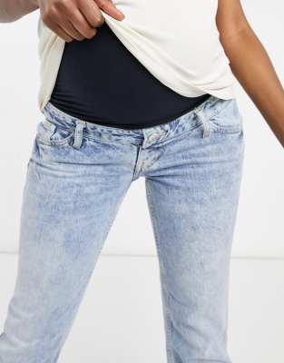 river island maternity mom jeans