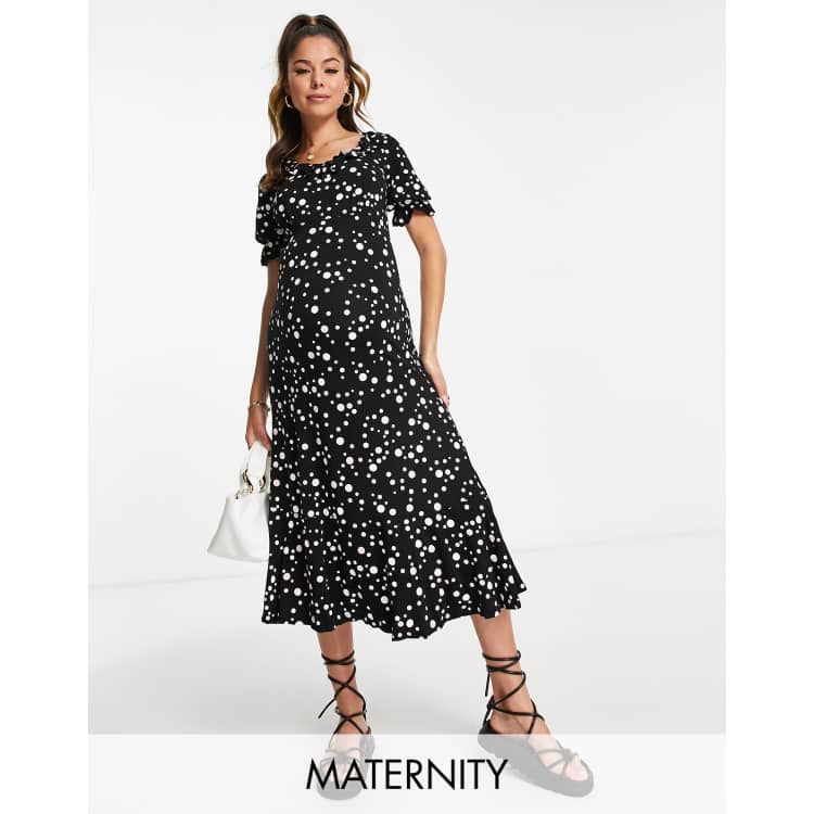 River island store black spot dress