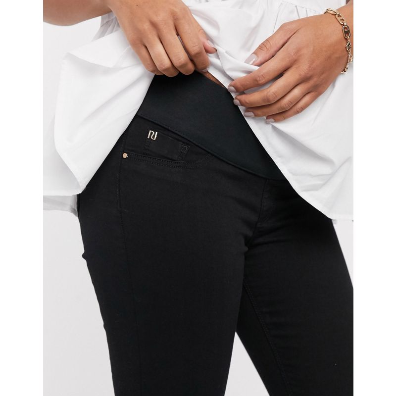 Jeans skinny Jeans River Island Maternity - Jeans sotto il pancione neri