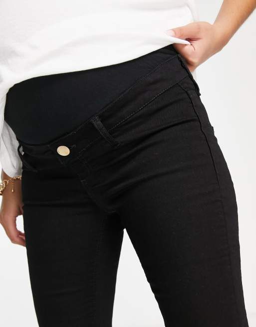 River Island Maternity - Kaia - Confezione da 2 paia di jeans skinny blu e neri, 2 di 4