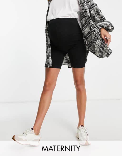 River Island Maternity legging short in black ASOS