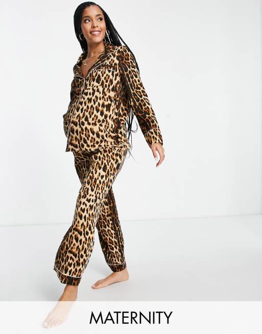 Maternity Star Print Trouser Pyjama Set